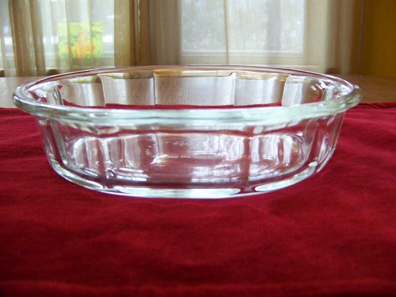Vintage PYREX 803B Clear Glass Oval Casserole Baking Dish Etsy