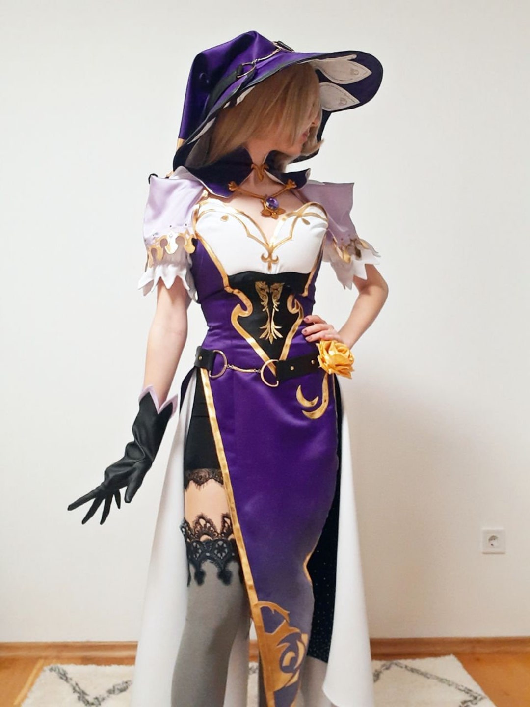 Genshin Impact Cosplay, Lisa Minci Dress, Lisa Genshin Costume, Anime