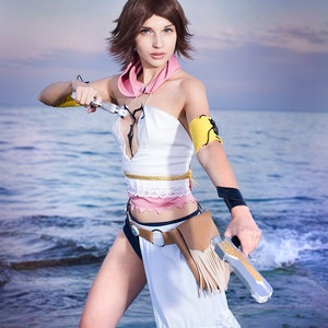 Yuna Cosplay, Yuna Final Fantasy, Yuna Costume, Yuna FF X2, Yuna Staff, Yuna Cosplay Costume, Game Cosplay, Comic Con Cosplay