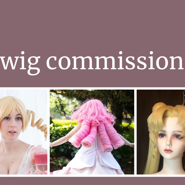 Wig Cosplay Commission, Cosplay Wig, Custom Wig, Wig Commission