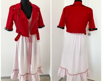 Aerith Gainsborough Cosplay, Aerith Kostüm, Aerith Cosplay, Final Fantasy Remake Cosplay, Cosplay Kostüm, ff Kostüm
