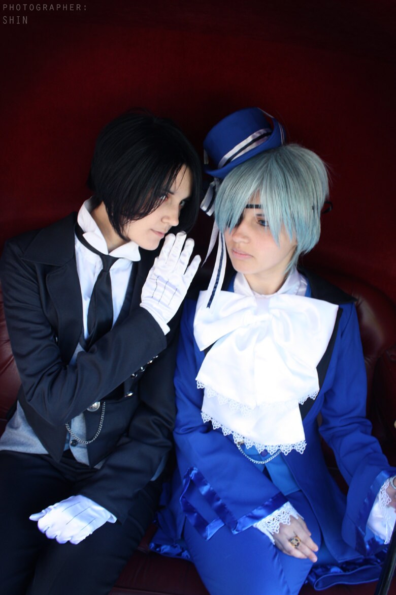 Black butler ciel and sebastian cosplay