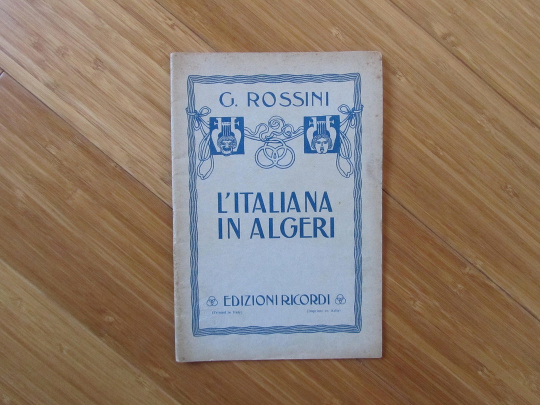 Libretto for an Italian Opera - 