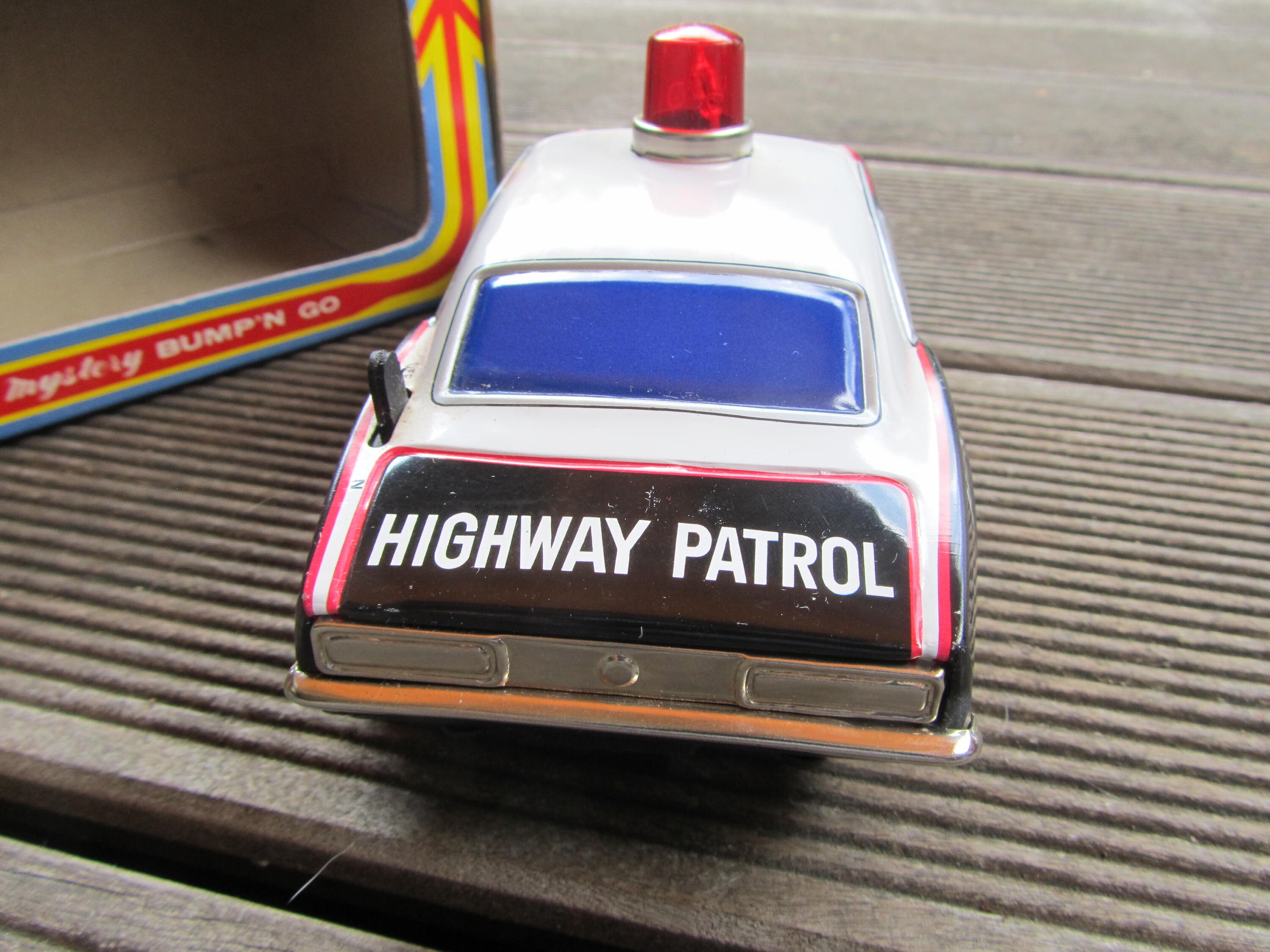 Taiyo 70s Tin Police Car - Camaro Highway Patrol Non-fall