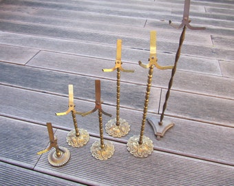 Vintage display stands in various sizes made of wrought metal - 1960s