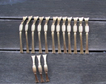 Pair of brass furniture handles - Italy - circa 1950