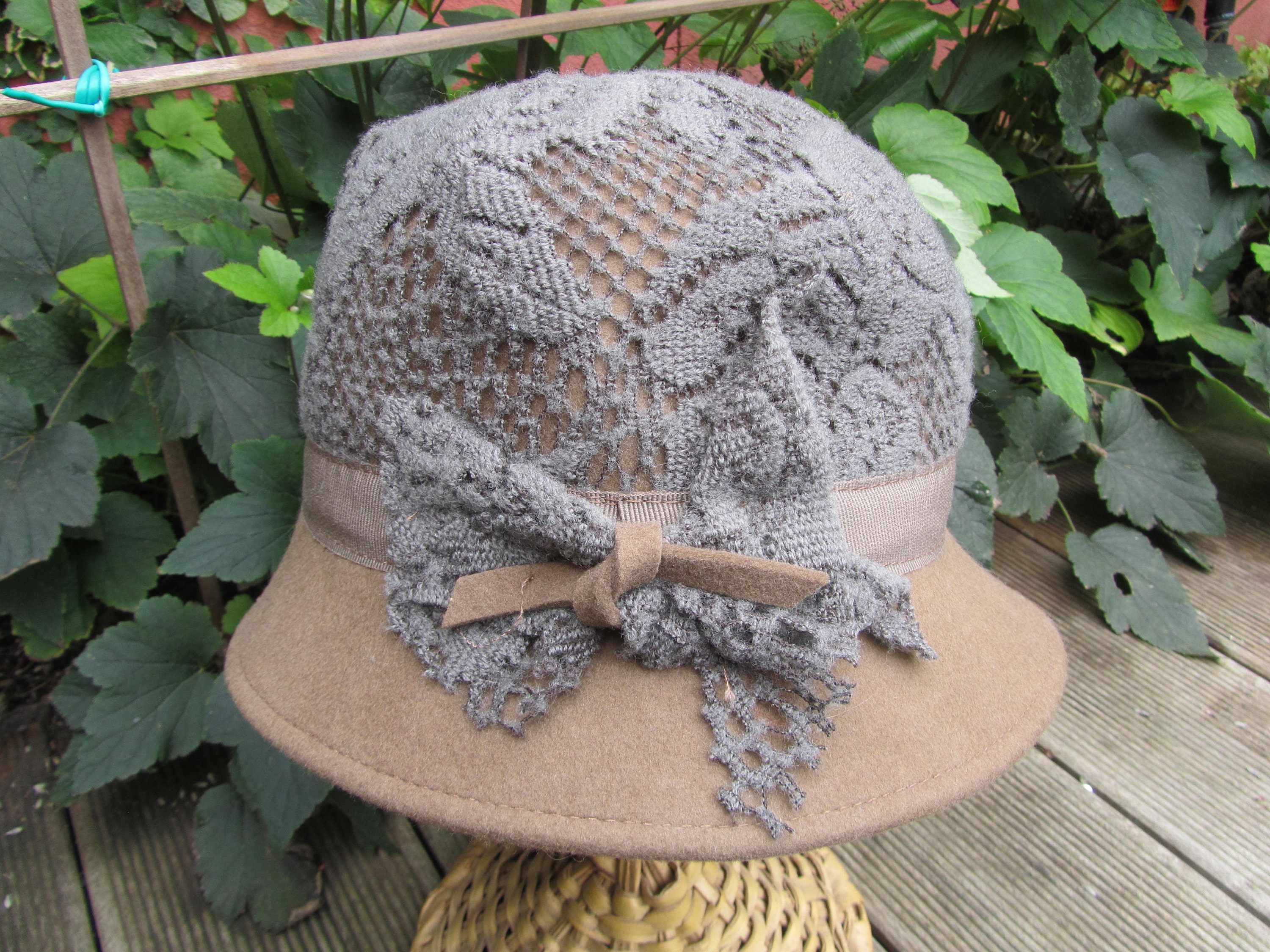 Camel Wool and Tricot Cloche Hat - Made in Italy - Etsy Ireland
