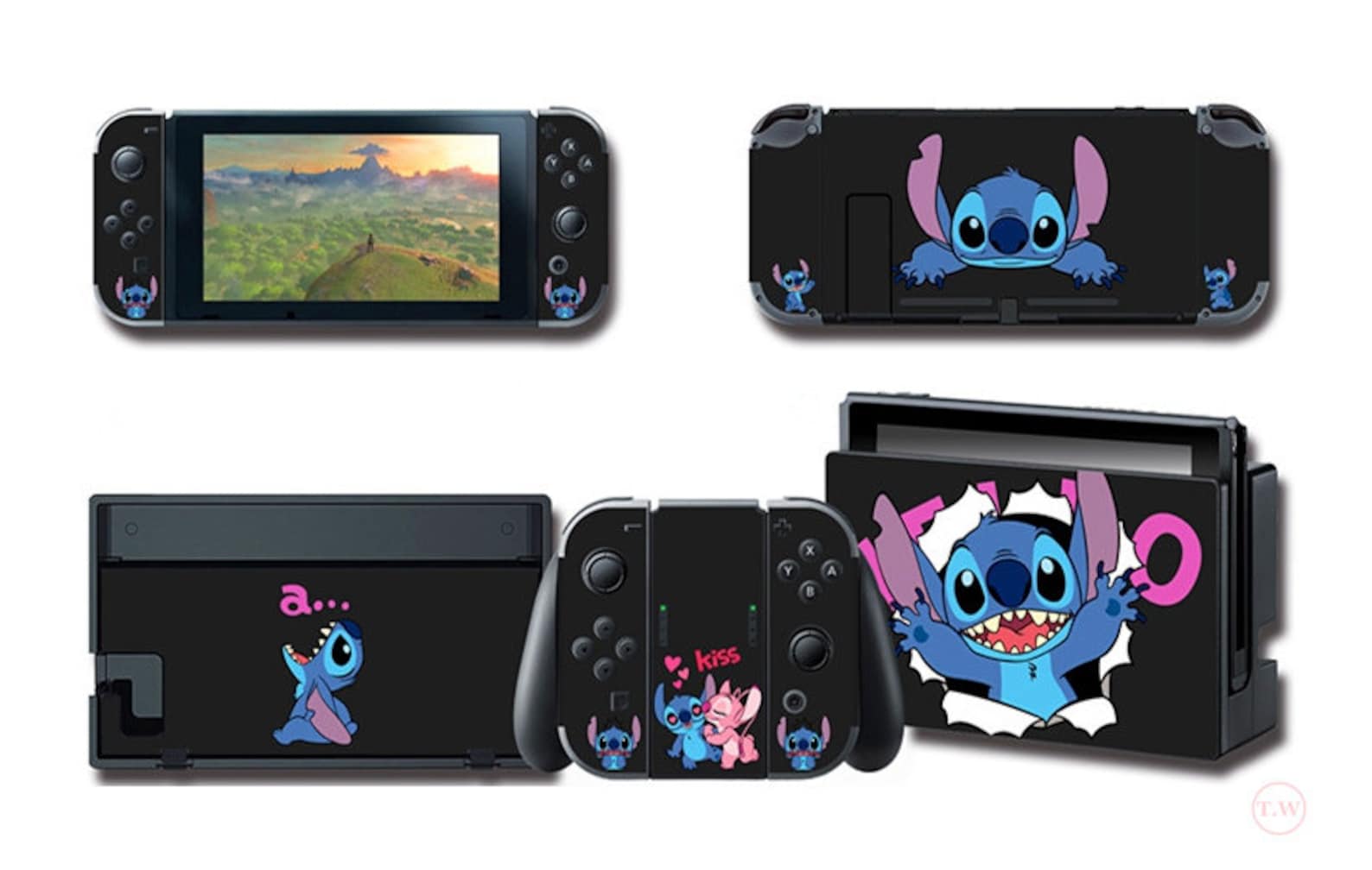 New Cute Stitch Skin for the Nintendo Switch Gamer Console Etsy