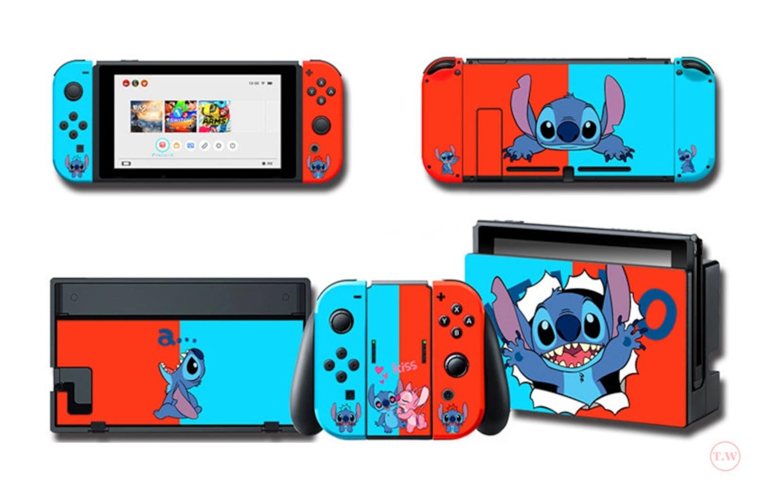 New Cute Stitch Skin for the Nintendo Switch Gamer Console Etsy Australia