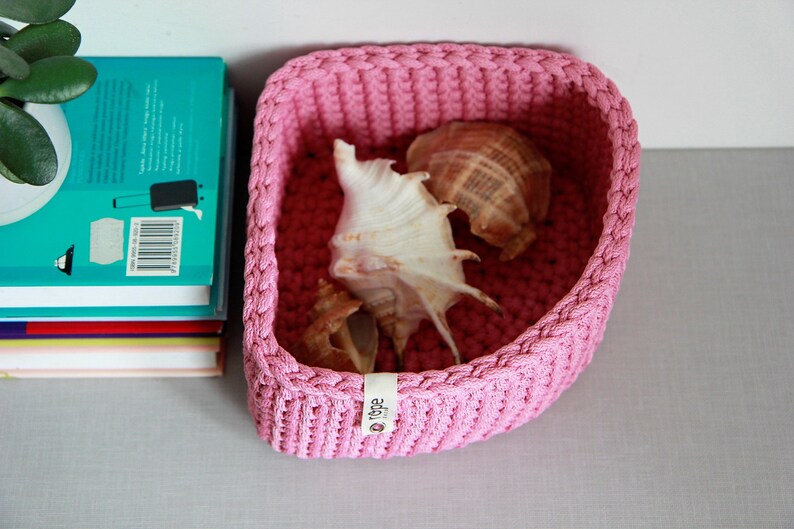 Pink triangle corner shelves basket 90 degrees space saver image 6