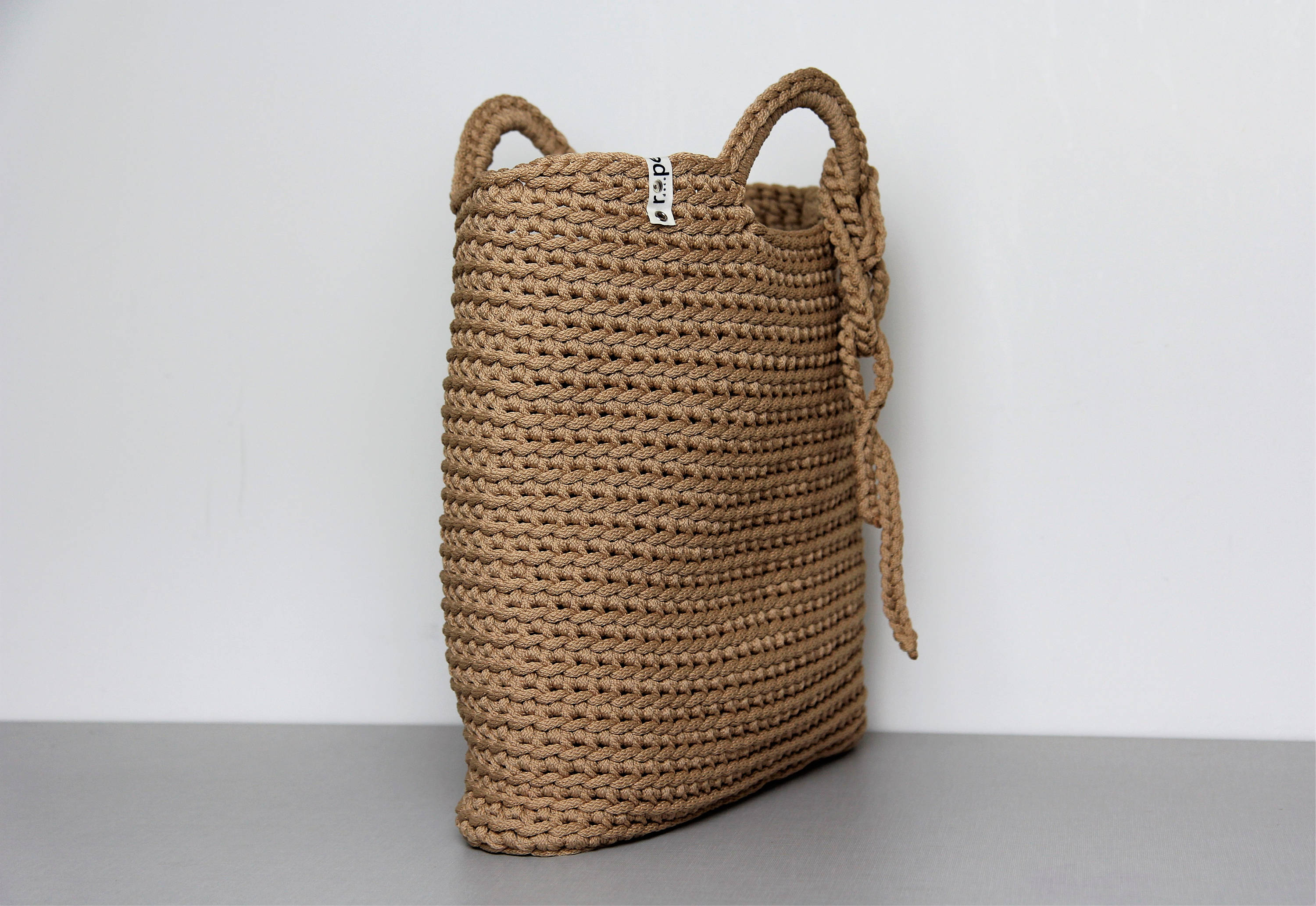 Light Brown Crochet Bag Caramel Beach Bag Sandy Summer Bag - Etsy Canada