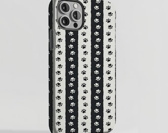 Paw Print Muster Handyhülle Hund Paw Stripe iPhone Case Cute Pet Lover Samsung Galaxy Case Google Pixel Animal Print Cover
