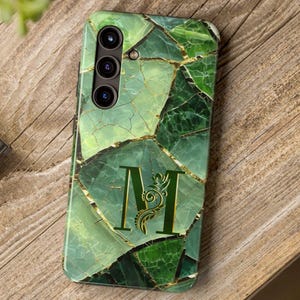 Funda para teléfono con inicial floral, funda personalizada para iPhone con letra, funda personalizada para Samsung, elegante funda con monograma de flor, regalo para ella