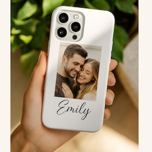 Custom Photo Phone Case Logo Personalized Gift for Her or Him Custome Pet Gift iPhone 14 15 16 Pro Max Samsung Galaxy S25 S24 Google Pixel