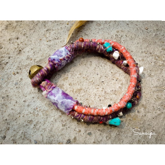 fabric ankle bracelet