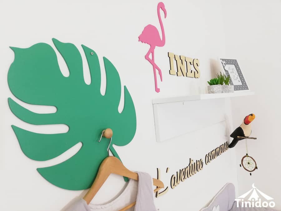 Décoration Murale Personnalisée Thème Tropical Pour Chambre Enfant
