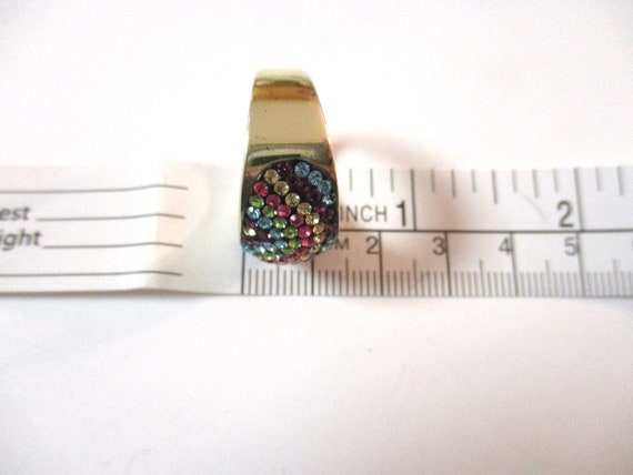 JCM Jacmel Crystal Ring Silver Over Brass, size 8… - image 6