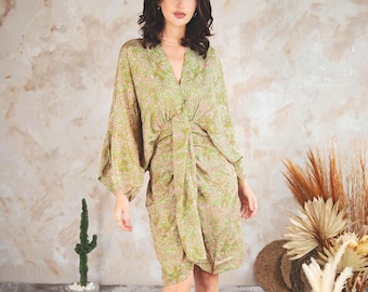 70s Flared Sleeve Mini Wrap Dress: Retro Bell Sleeve Boho Party Outfit - Etsy 70s Flared Sleeve Mini Wrap Dress: Retro Bell Sleeve Boho Party Outfit - Etsy