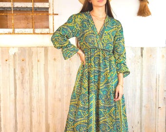 emerald green boho maxi dress Joyfolie Women's Gia Maxi Dress in Green | Boho Maxi Maxi Dress