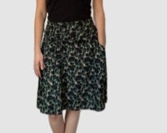 mid length leopard skirts modest