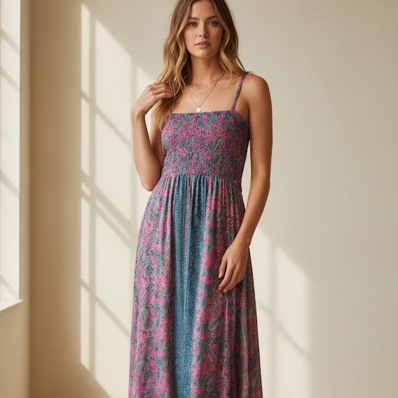 slim fit dress slacks Bohemian Festival Mystic Long Summer Dress – Boho Yaşam
