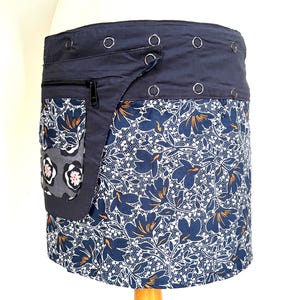 Reversible Wrap Around Skirt, Cotton Free Size Hippie Wrap Skirt, Festival Skirt With Pocket,