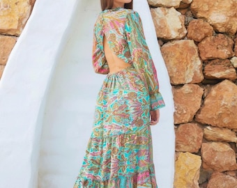 blue dress for baby girl the PAISLEY PRINCESS