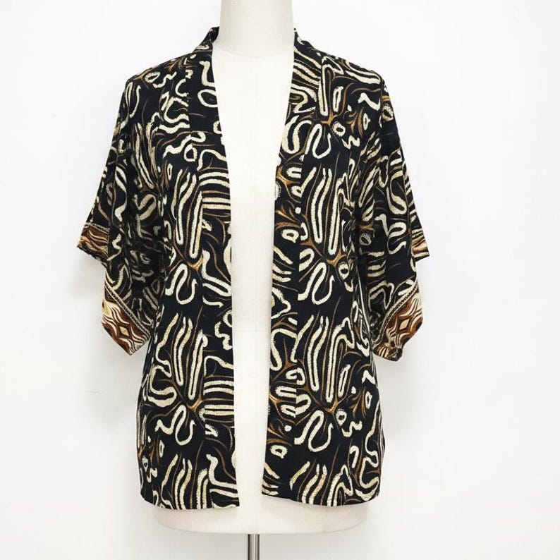 Silk Bohemian Kimono, Beach Cover Up, Ibiza Festival Clothing image 5