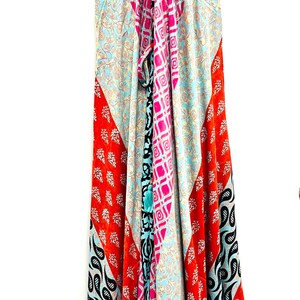Boho-Patchwork-Maxikleid – Boho-Festivalkleid – Hippie-Sommer-Maxikleid – Farbenfrohes Boho-Strandkleid – Boho-Urlaubskleid Bild 6