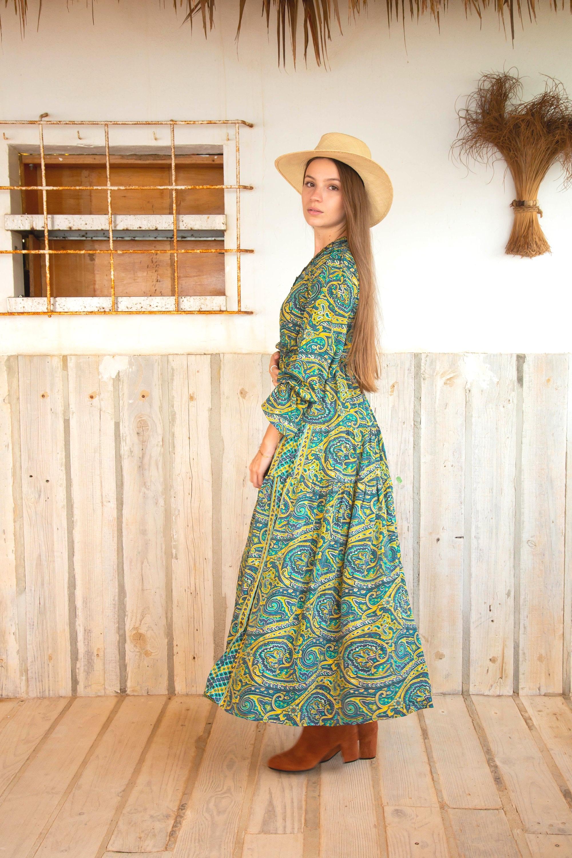 green dress plus size women Emerald Green Long Sleeve 'Whimsical' Boho Maxi Dress with Pockets and –  Jealouzy Fashion