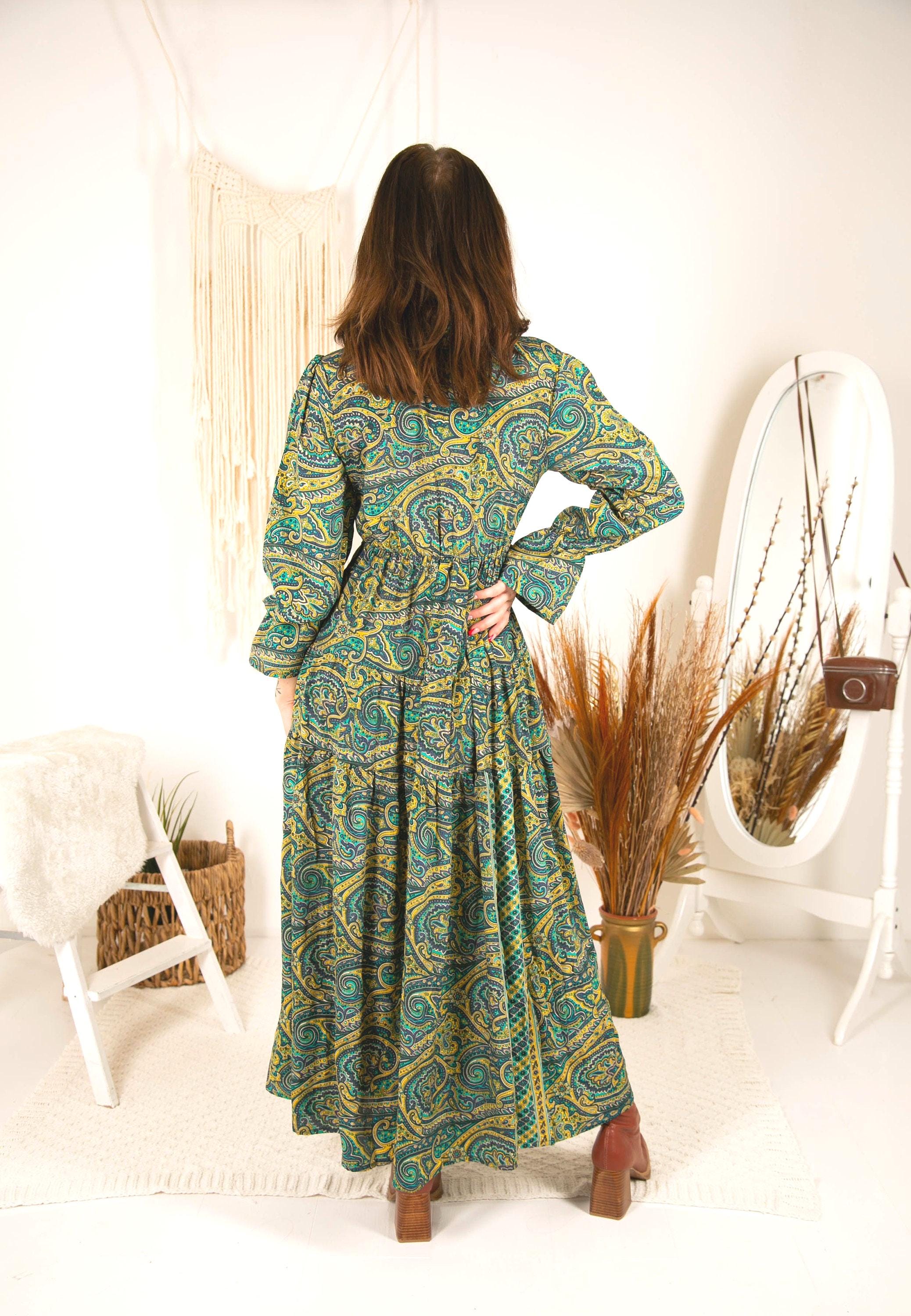 Floral Mint Green Boho Wrap Dress, Bohemian Midi Dress, Festival Dress Women, Ibiza Dress, Summer Wrap Dress, Bohemian Clothing Floral Mint Green Boho Wrap Dress, Bohemian Midi Dress, Festival Dress Women, Ibiza Dress, Summer Wrap Dress, Bohemian Clothing