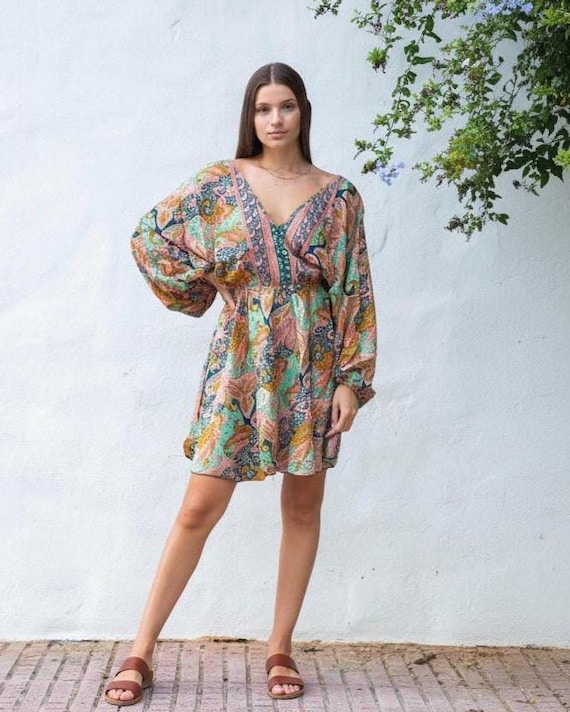 festival mini dress Buy Cloud Knit Dress, Bunny - Order Dresses online Idyllwind Women's Brixworth Fringe Festival