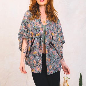 8 Colours - Silk Kimono Jacket, Summer Light Wrap, Silk Duster, Kimono Robe