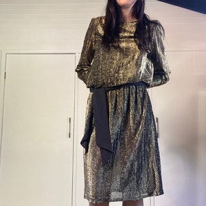 Gold disco dress vintage online
