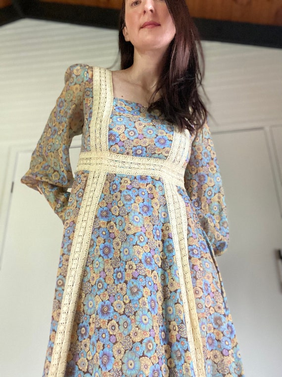 Vintage Gunne Sax Boho Maxi Dress | Gucci Style |