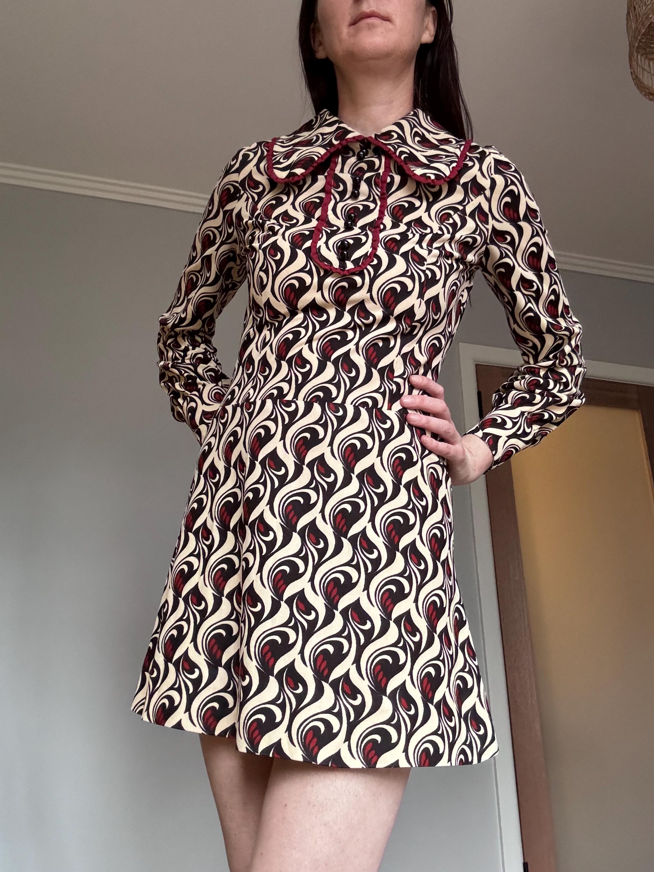 Enchanting 70s Fine Cotton Peter Pan Collar Maxi Dress by Looking Glass