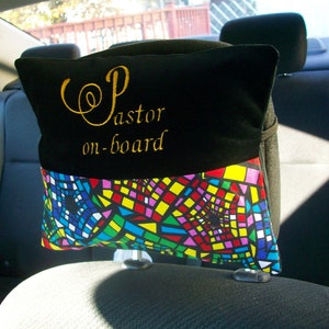 Pastor-on-Board Headrest Pillow || For the Pastor