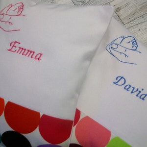 Baby Pillow For the Baby Babyshower Gifts Nursery Layette Decoration Keepsake image 1