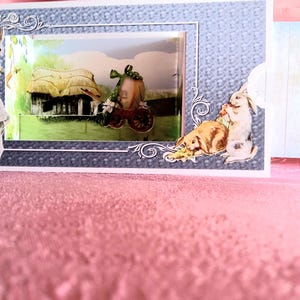 Osterkarte, Handmade Card, Mädchen, Kulissenkarte