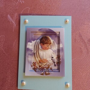 3D-Engel Greeting Card, Greeting Card, Handmade Card, Angel