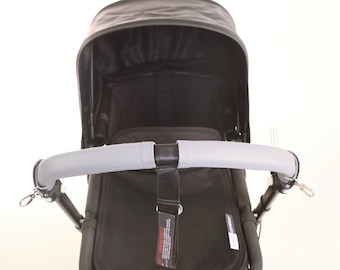 2x Lenkerabdeckungen Bugaboo Donkey, Fox, Buffalo & Cameleon 1,2,3 im schlichten Stil mit echtem Leder.
