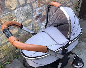 Egg Stroller Platinum 3-Piece Lambs Leather Cover Set In the Plain or Quilted Style.