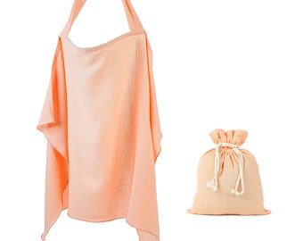 Nursing Cover Orange 100 % Bio Cotton