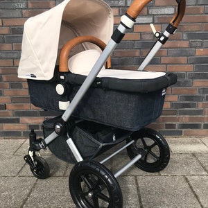 Bugaboo Cameleon 1&2 Juego de fundas para manillar y barra de seguridad en piel de cordero imagen 3