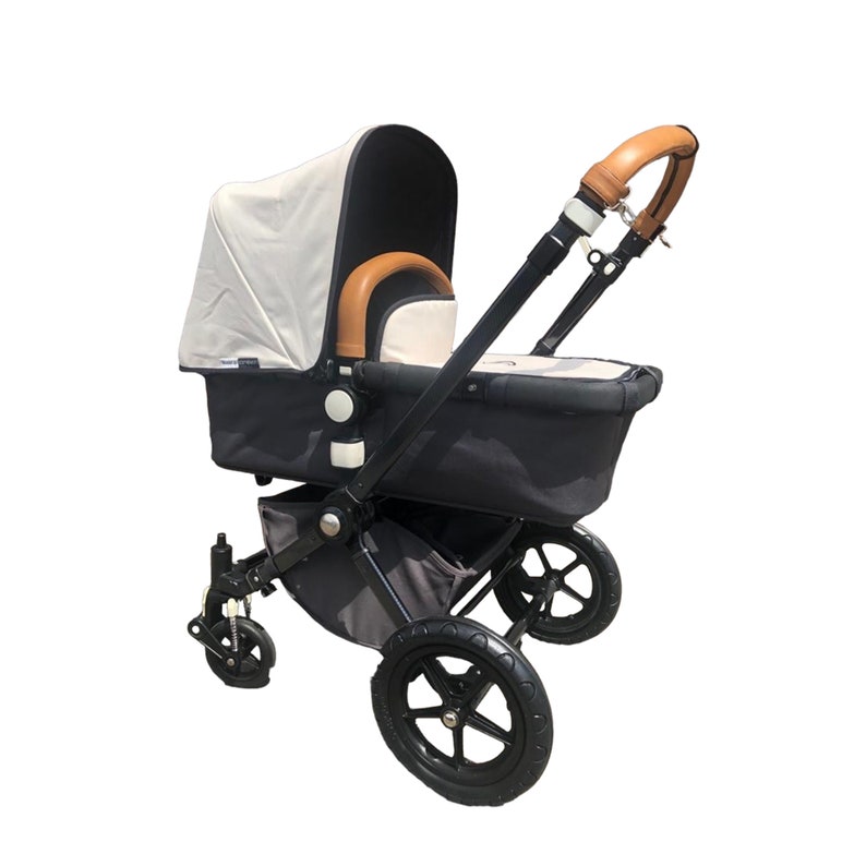 Bugaboo Cameleon 1&2 Juego de fundas para manillar y barra de seguridad en piel de cordero imagen 2