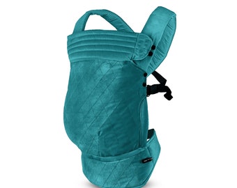 Baby Carrier Peacock Green Velvet with Quilted Pattern Super Nice in Use  Overload in Wonderfull Reviews  (available in 20 colors)