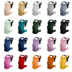 Mochila Porta Bebé Terciopelo con botones dorados Super Nice in Use Overload en Maravillosas Reseñas (disponible en 20 colores)