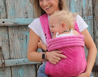 Baby Carrier Pink Velvet (available in 20 colors)