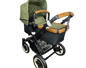 Bugaboo Buffalo complete Lamsleren stuur-, veiligheids- en framehoezenset Incl. Free Bag Hooks