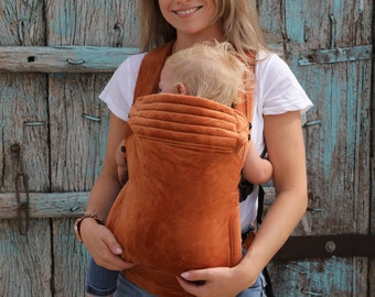 Baby Carrier Sienna Orange Velvet (available in 20 colors)